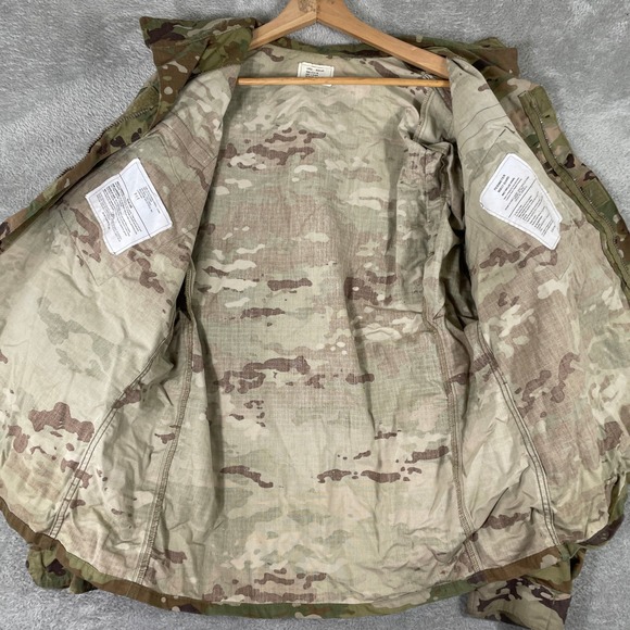 Army Combat Uniform Jacket Mens Large Regular Multicam Camo Ripstop Insect Guard - Picture 5 of 11